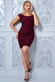 Cap Sleeve Bodycon Lace Midi Dress DR261A