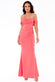 Cowl Neck Off The Shoulder Maxi Dress DR2690