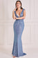 Twisted Knot Patterned Sequin Maxi Dress DR2723
