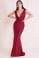 Twisted Knot Patterned Sequin Maxi Dress DR2723