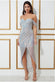 Off The Shoulder Sequin High Low Maxi DR2743