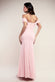 Chiffon Bardot Cowl Neck Maxi Dress DR2781A