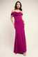 Chiffon Bardot Cowl Neck Maxi Dress DR2781A