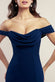 Chiffon Bardot Cowl Neck Maxi Dress DR2781A