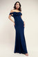 Chiffon Bardot Cowl Neck Maxi Dress DR2781A