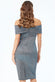 Bardot Bow Detail Midi Dress DR2821