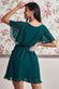 Flutter Sleeve Mini Wrap Dress With Elasticated Waist DR2843