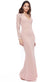 Lace Back Full Sleeve Maxi Dress DR2870