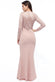 Lace Back Full Sleeve Maxi Dress DR2870