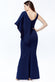 Bow Shoulder Drape Maxi Dress DR2918