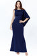 Bow Shoulder Drape Maxi Dress DR2918