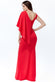 Bow Shoulder Drape Maxi Dress DR2918