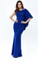 Bow Shoulder Drape Maxi Dress DR2918
