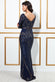 Sequin Embellished Evening Maxi Dress DR3009