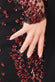 Spread On Sequin Maxi Dress With Belt DR3029A