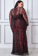 Plus Spread On Sequin Maxi Dress DR3029AP