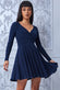 Wrap Style Midi Dress DR3039