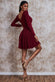 Wrap Style Midi Dress DR3039