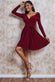Wrap Style Midi Dress DR3039