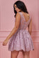 Lace Back Mini Skater Dress DR3060