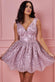 Lace Back Mini Skater Dress DR3060