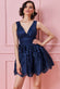Lace Back Mini Skater Dress DR3060