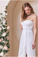 Bardot Chiffon Wedding Dress With Diamante Belt DR3069W