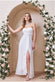 Bardot Chiffon Wedding Dress With Diamante Belt DR3069W