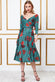 Long Sleeve Skater Style Midi Dress DR3075