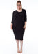 Loose Fit Midi Dress With Asymmetric Neck DR3092