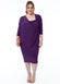 Loose Fit Midi Dress With Asymmetric Neck DR3092