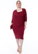 Loose Fit Midi Dress With Asymmetric Neck DR3092