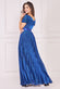 Sunrise Pleated Bardot Lurex Maxi Dress DR3096A