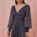 Long Sleeve Floral Print Maxi With Shirred Waistband DR3172