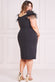 Off The Shoulder Feather Midi Dress DR3200P
