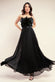 Feather Embellished Boob Tube Chiffon Pleated Maxi Dress DR3233