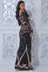 Ornamental Contrast Sequin Embroidered Maxi Dress DR3235