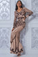 Ornamental Contrast Sequin Embroidered Maxi Dress DR3235