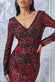 Ornamental Contrast Sequin Embroidered Maxi Dress DR3235