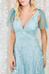 Embroidered Lace Maxi Flutter Sleeves DR3255