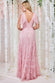 Embroidered Lace Maxi Flutter Sleeves DR3255