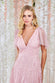 Embroidered Lace Maxi Flutter Sleeves DR3255