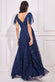 Embroidered Lace Maxi Flutter Sleeves DR3255