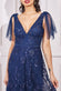 Embroidered Lace Maxi Flutter Sleeves DR3255