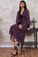 Printed Necktie Midi Dress DR3270