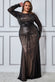 Shooting Star Patterned Sequin Maxi Dress DR3276P