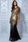 Shooting Star Patterned SequinMaxi Dress DR3276