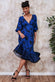 Floral Print Puff Sleeve Midi Dress DR3281