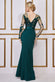 Embroidered Mesh & Scuba Maxi DR3291