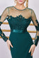 Embroidered Mesh & Scuba Maxi DR3291